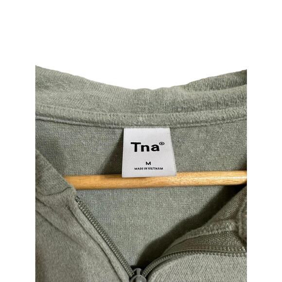 TNA Women's Full Zip Thermal Cotton Blend Hoodie‎ Size Medium - Picture 3 of 6